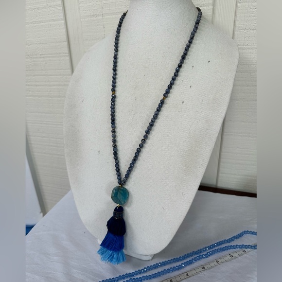 Three gorgeous purple and blue tone statement necklace - Picture 11 of 11